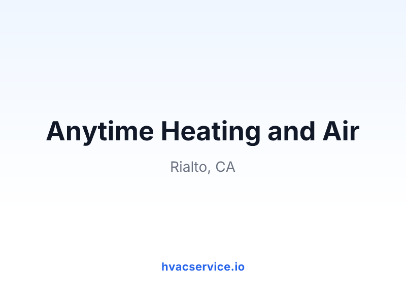 Anytime Heating and Air