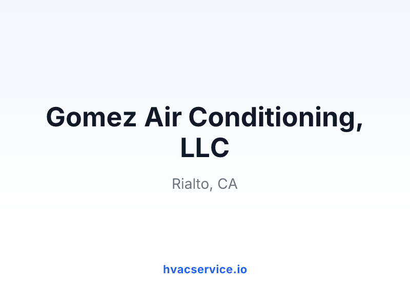 Gomez Air Conditioning, LLC