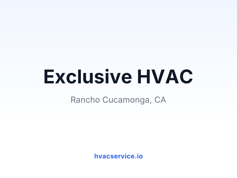 Exclusive HVAC
