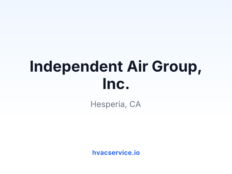 Independent Air Group, Inc.