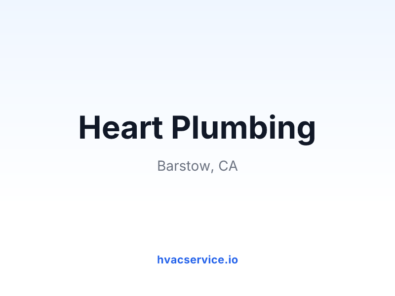 Heart Plumbing