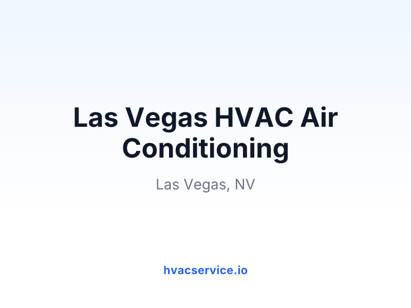 Las Vegas HVAC Air Conditioning
