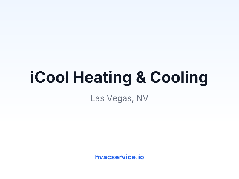 iCool Heating & Cooling
