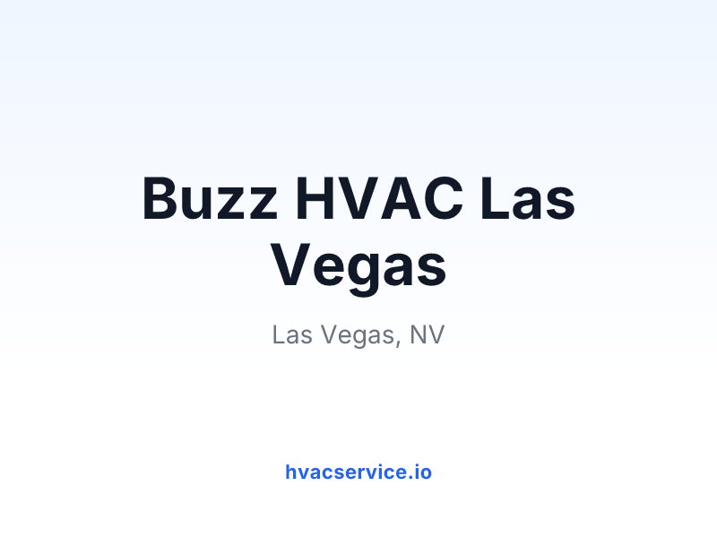Buzz HVAC Las Vegas
