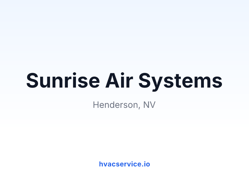 Sunrise Air Systems