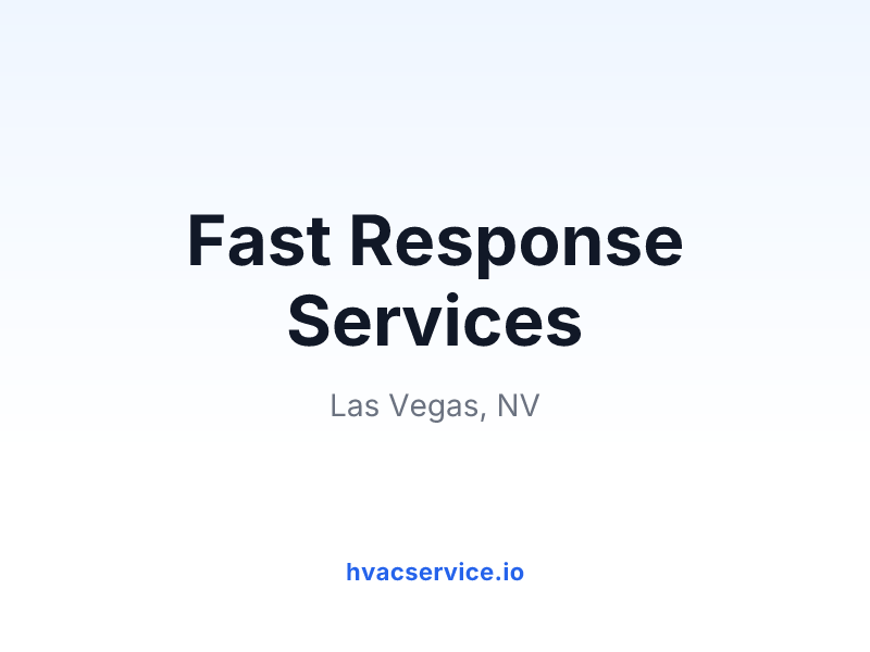 Fast Response Services