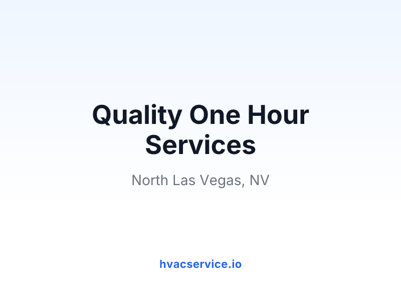 Quality One Hour Services