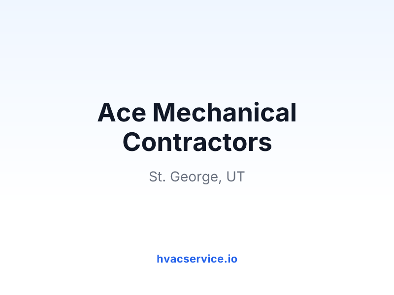 Ace Mechanical Contractors