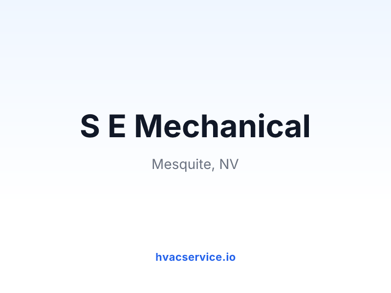 S E Mechanical
