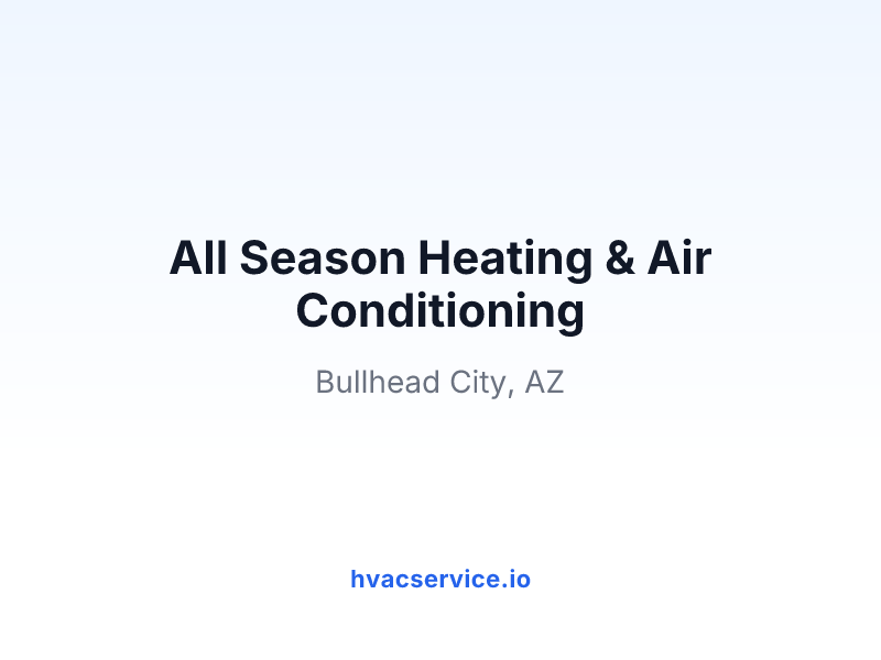 All Season Heating & Air Conditioning