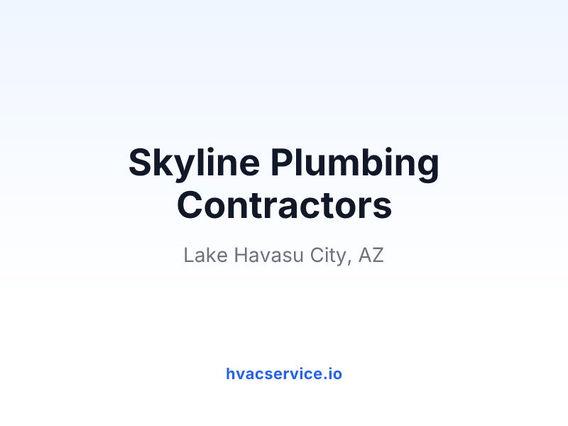 Skyline Plumbing Contractors
