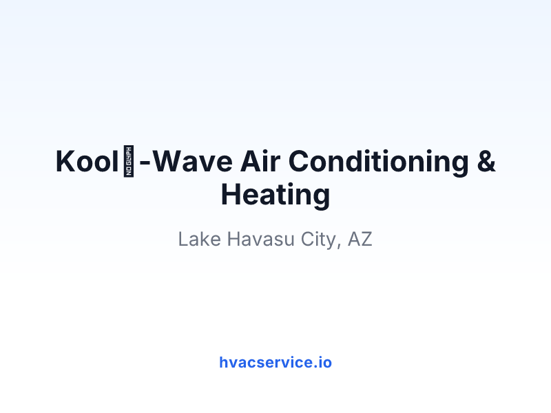 Kool-Wave Air Conditioning & Heating