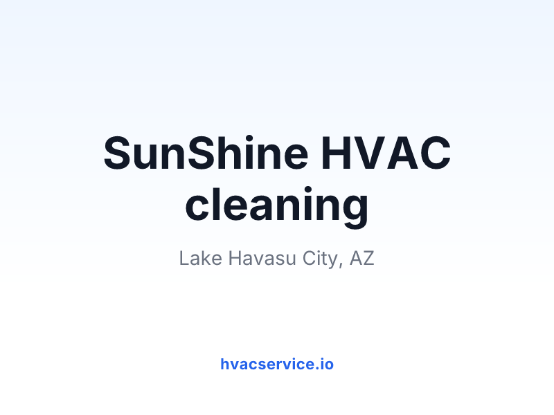 SunShine HVAC cleaning