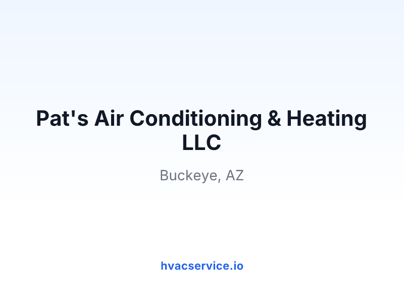 Pat's Air Conditioning & Heating LLC