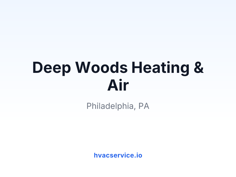 Deep Woods Heating & Air