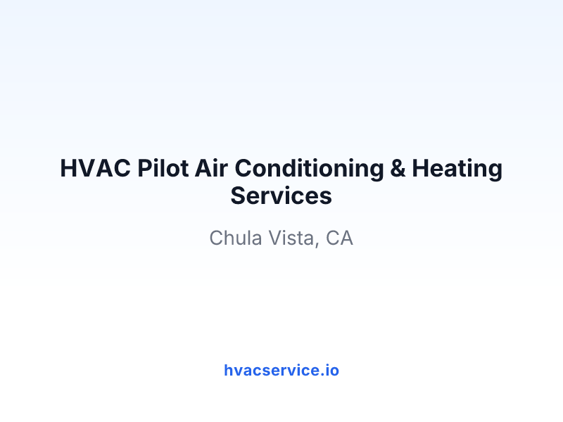 HVAC Pilot Air Conditioning & Heating Services