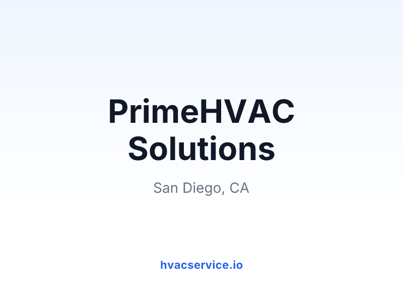 PrimeHVAC Solutions