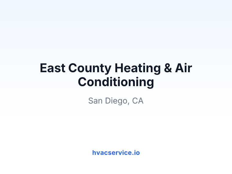 East County Heating & Air Conditioning