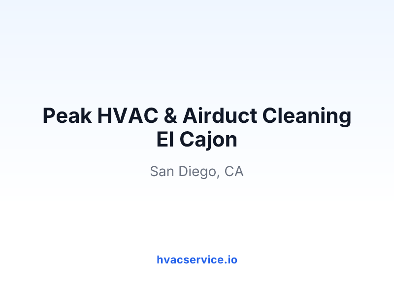 San Diego HVAC & Airduct Cleaning