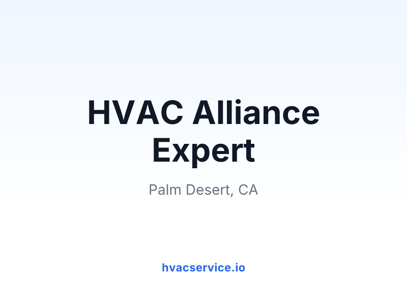 HVAC Alliance Expert