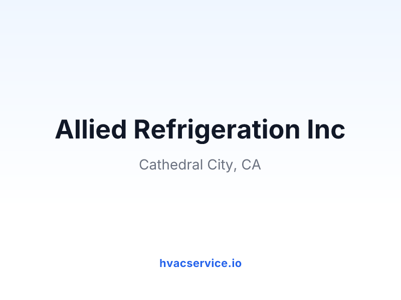 Allied Refrigeration Inc