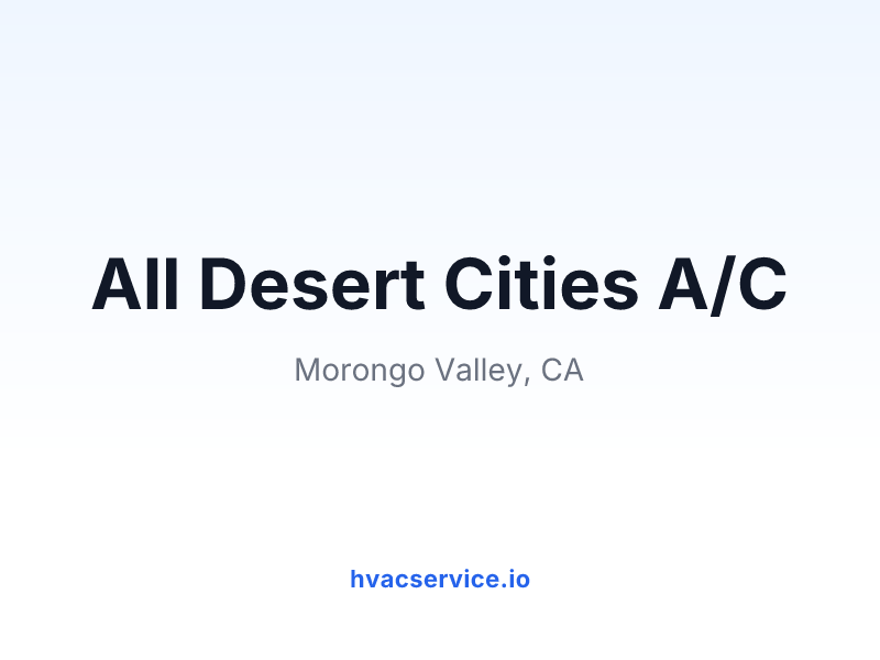 All Desert Cities A/C