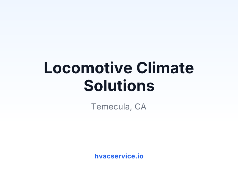 Locomotive Climate Solutions