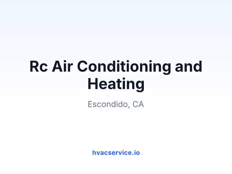 Rc Air Conditioning and Heating