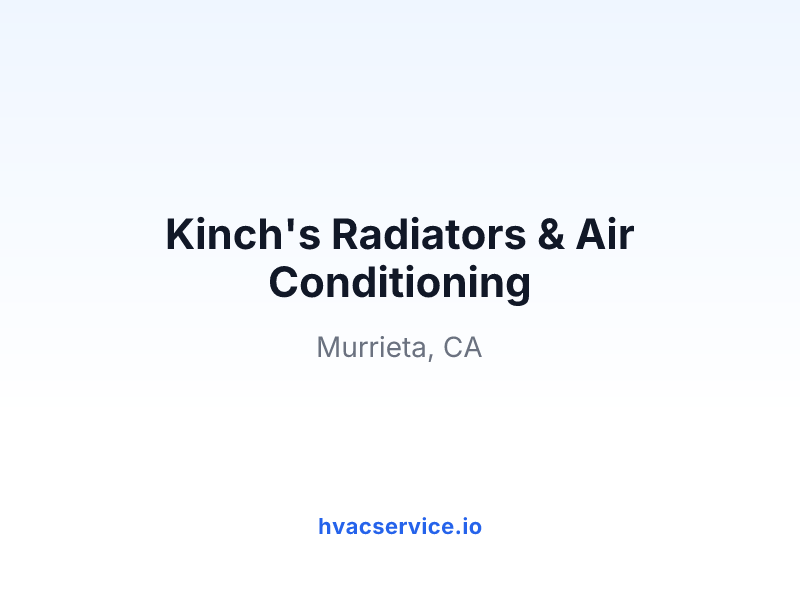 Kinch's Radiators & Air Conditioning