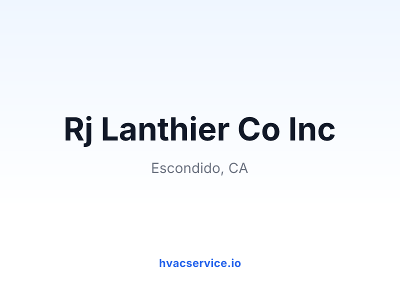 Rj Lanthier Co Inc