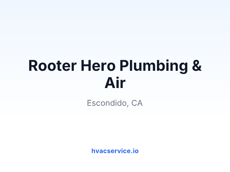 Rooter Hero Plumbing & Air