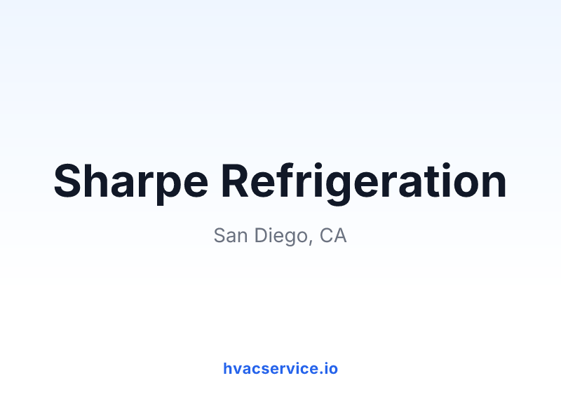 Sharpe Refrigeration