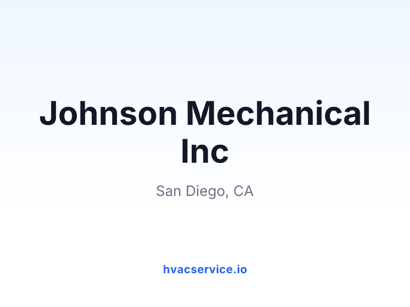 Johnson Mechanical Inc