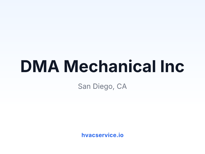 DMA Mechanical Inc