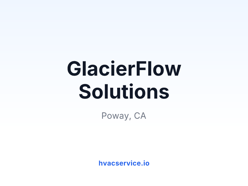 GlacierFlow Solutions