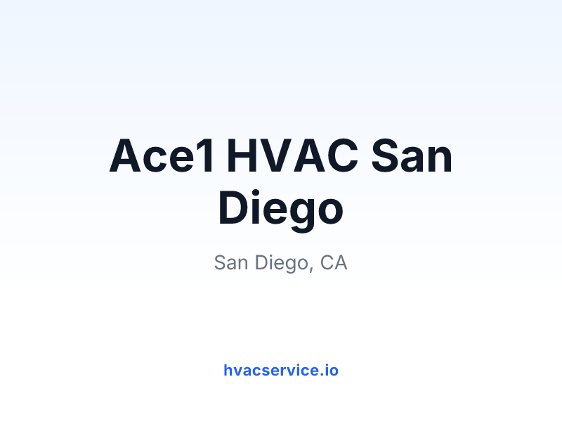 Ace1 HVAC San Diego