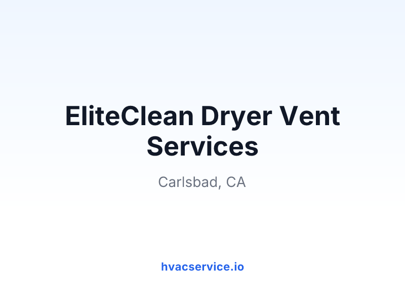 EliteClean Dryer Vent Services