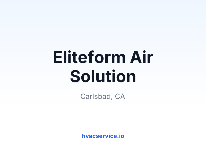 Eliteform Air Solution