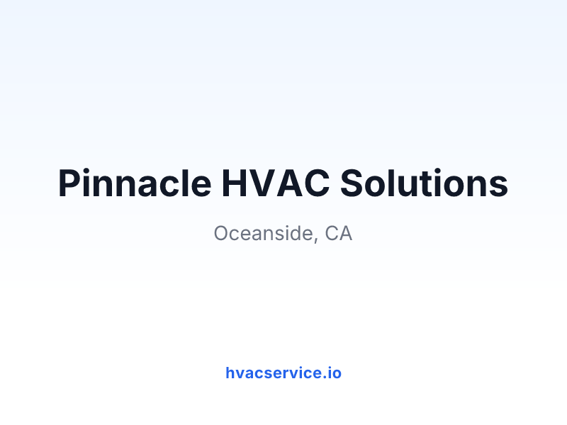 Pinnacle HVAC Solutions