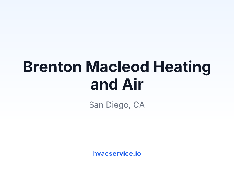 Brenton Macleod Heating and Air