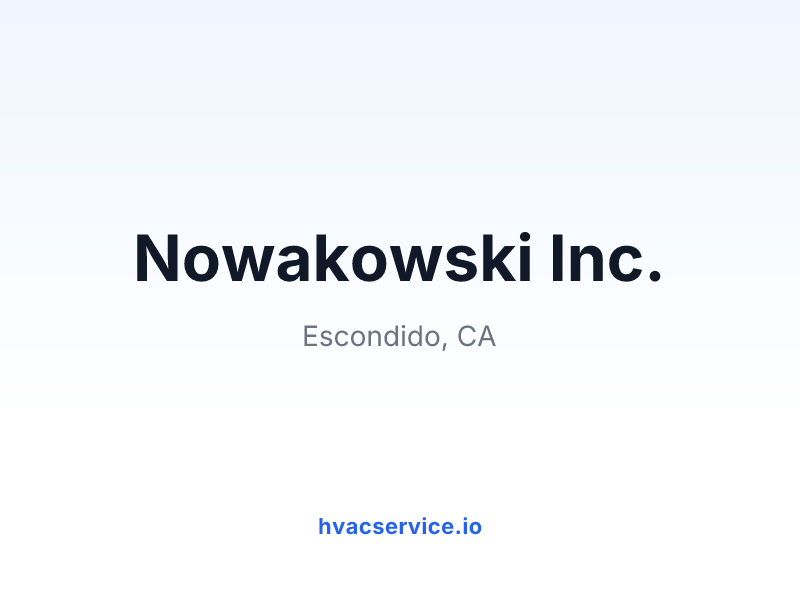 Nowakowski Inc.