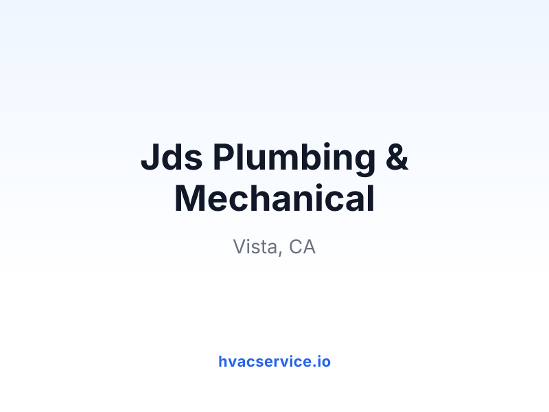Jds Plumbing & Mechanical
