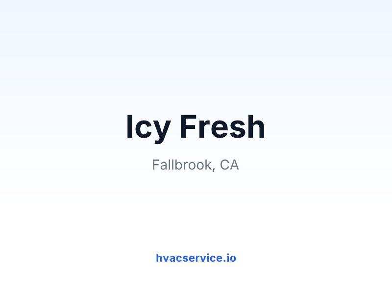 Icy Fresh
