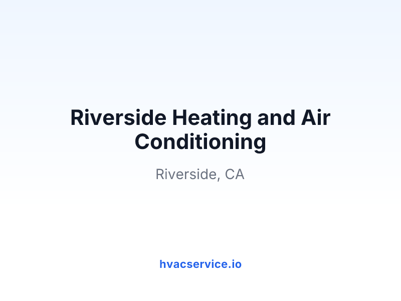 Riverside Heating and Air Conditioning