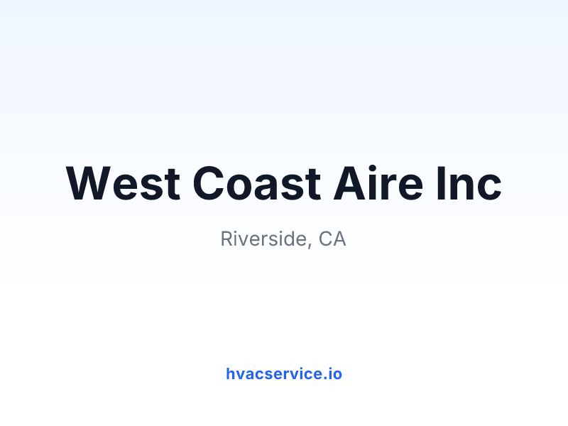 West Coast Aire Inc
