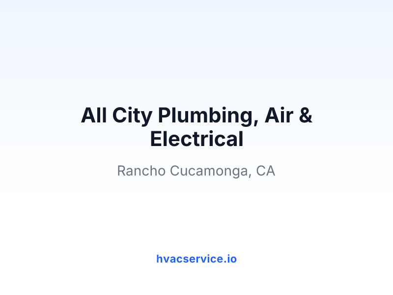 All City Plumbing, Air & Electrical