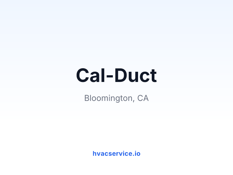 Cal-Duct