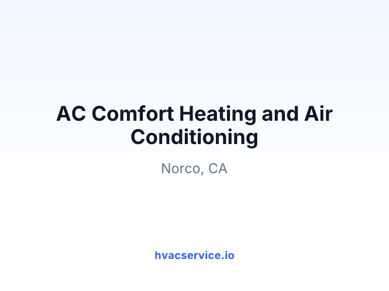 AC Comfort Heating and Air Conditioning