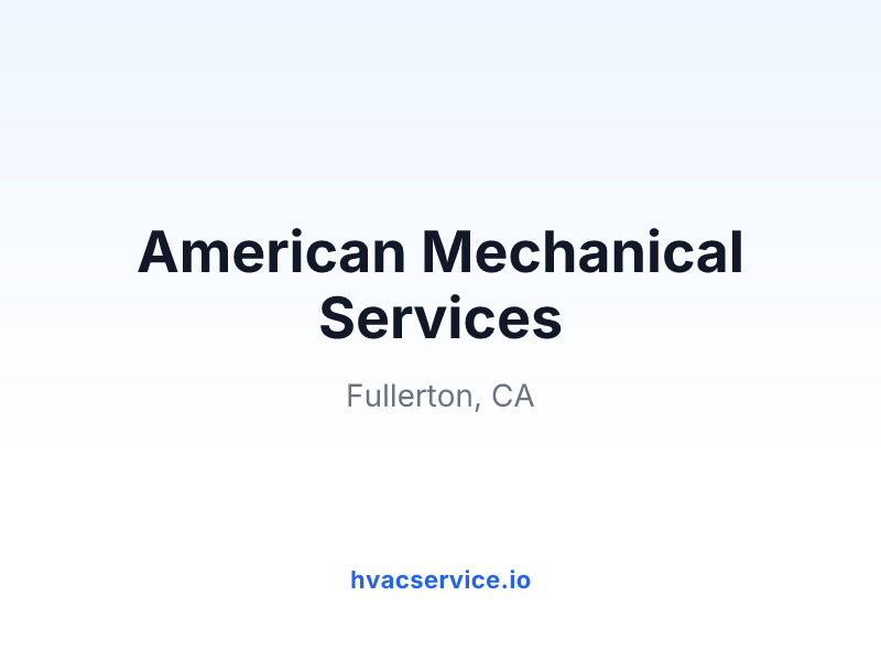 American Mechanical Services
