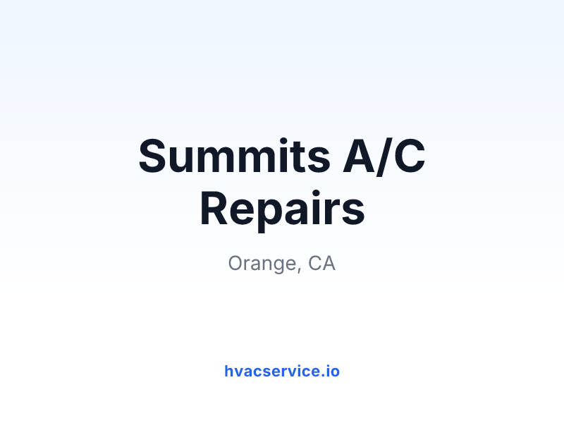 Summits A/C Repairs